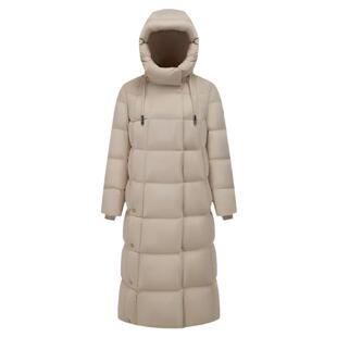 波司登2025新款羽绒服女都市休闲显瘦中长款连帽宽松B250245184