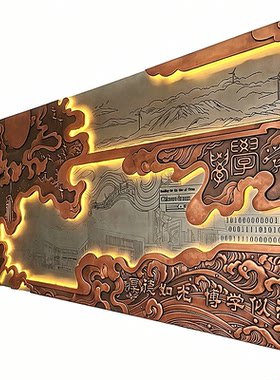 铸铜浮雕壁画文化墙定制工厂