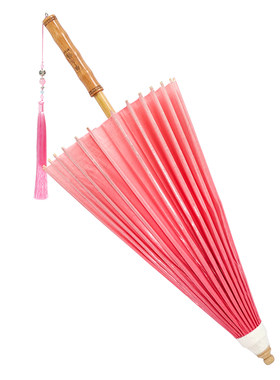 毕六福手工粉色油纸伞晴雨两用