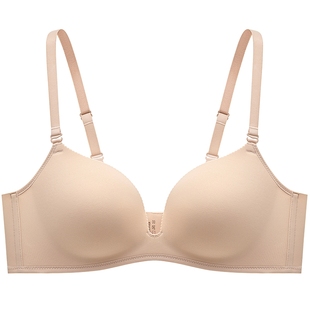曼妮芬无钢圈文胸小胸聚拢显大无痕内衣光面女性感胸罩软支撑
