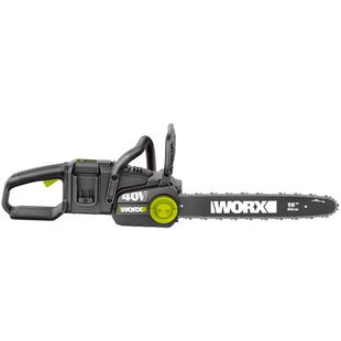 威克士充电式电锯WD384锂电池大容量伐木锯电链锯家用小型手持