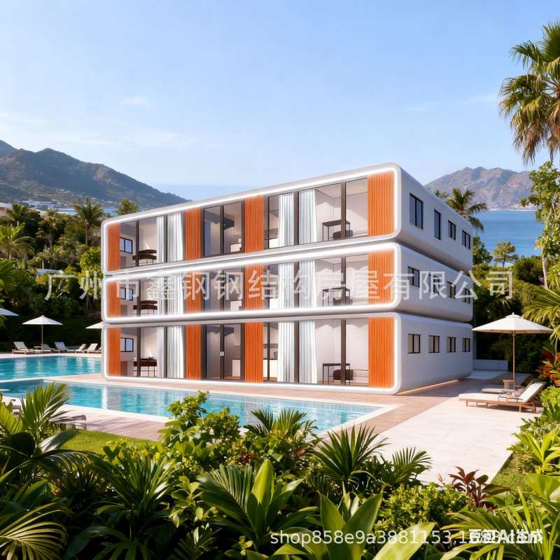 鑫钢太空舱民宿房胶囊移动跨境仓厂家可模块化房屋集成房屋