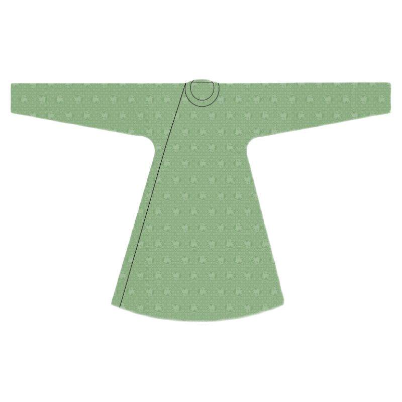 卿子赋原创男孩汉服徽音宋制窄袖圆领袍单层暗纹仿花罗透气耐磨夏
