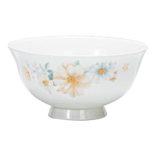 顺祥陶瓷骨瓷碗家用汤碗饭碗10个装2025新款碗乔迁之喜入宅碗餐具