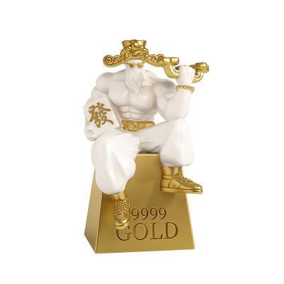 初见趣味卡通财神爷办公室摆件