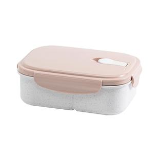 小麦秸秆饭盒便当盒便携可微波炉加热食堂打饭带饭碗便携上班族