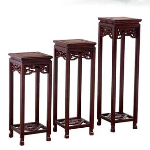 实木花架苏作简约现代盆景架仿古多层客厅植物架中式花几入户室内