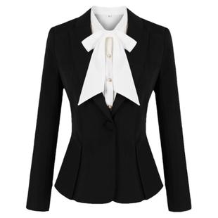 工作服职业气质女春秋西装套装珠宝店经理美容师酒店前台接待正装