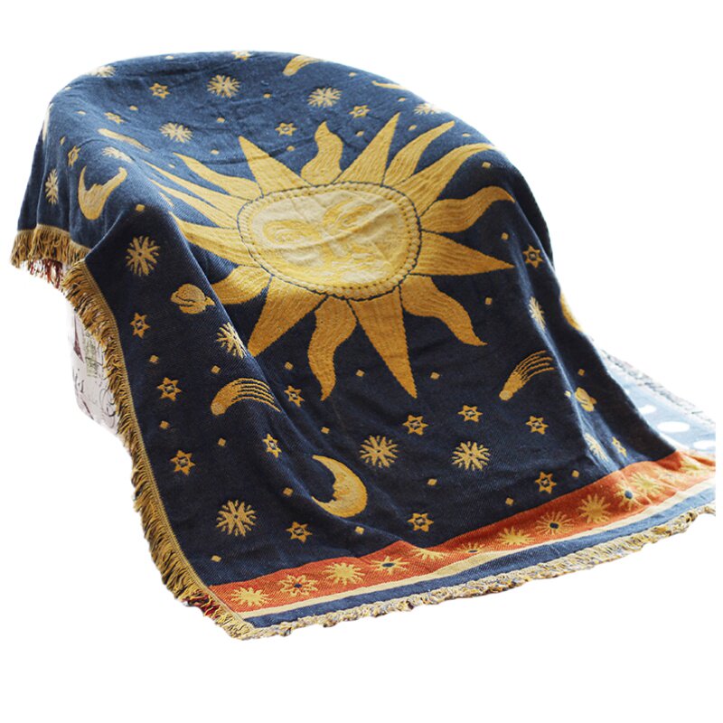 美式乡村复古英伦风格线毯沙发巾防尘垫子地毯沙发垫沙发罩布艺棉