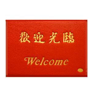 大门口家用地垫入户进门丝圈脚垫出入平安门垫欢迎光临防滑垫地毯
