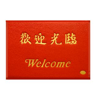大门口家用地垫入户进门丝圈脚垫出入平安门垫欢迎光临防滑垫地毯