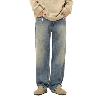 HomePanda美式vide纯棉牛仔裤男