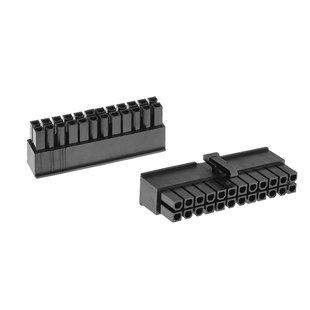 台湾捷仕美JMT主板电源线24pin插头主板24p全模组电源20+4针胶壳