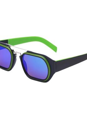 超感赛博风双梁太阳镜欧美潮流