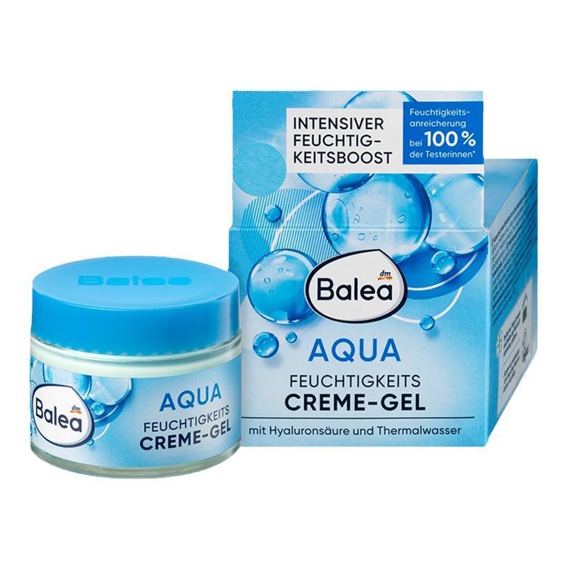 德国Balea芭乐雅蓝藻水凝保湿面霜AQUA精华高效补水清爽滋润舒缓