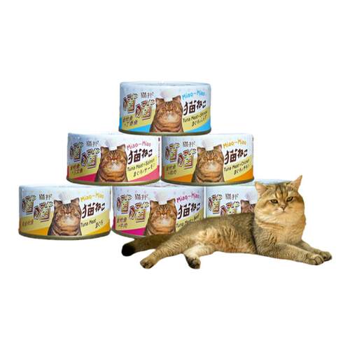 喵扑喵喵罐170g*18罐整箱营养通用猫咪金枪鱼三文鱼猫罐头猫零食