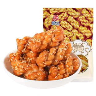 黄老五麻花酥408g传统手工小麻花零食独立小包装
