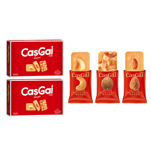 卡仕伽黄油曲奇坚果饼干糕点单独小包装年货送礼礼包礼盒休闲零食