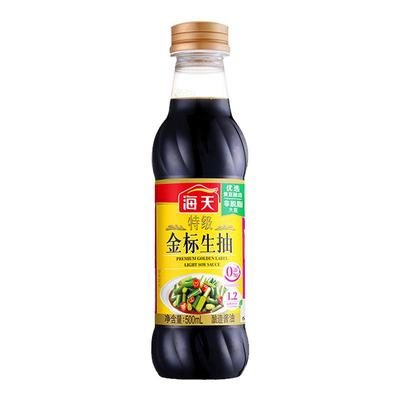 海天特级金标生抽500ml家用