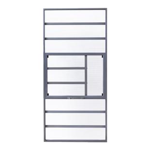 金刚网纱窗防护栏一体定制防盗高透网铝合金外开窗拆卸免打孔防蚊