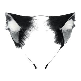 明日方舟剧作家cos猫耳朵发箍仿真毛绒兽耳猫娘发饰漫展扮演道具