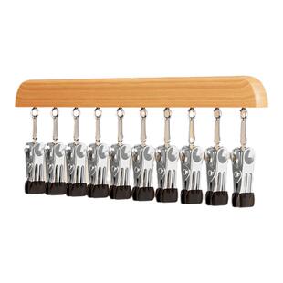 实木裤夹子家用无痕不锈钢多功能带夹子衣柜裙子裤子衣架收纳神器