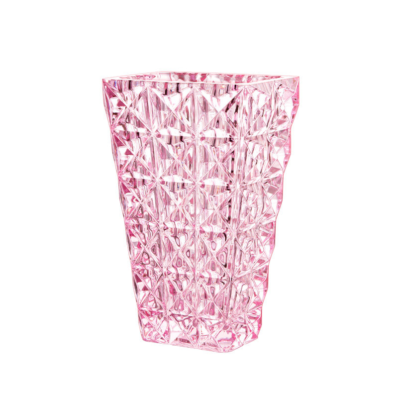 摩登MODERN轻奢粉色透明花瓶