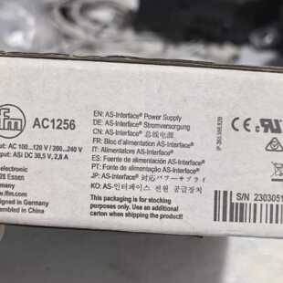 议价IFM易福门AC1256 AS-Interface电源模组 原装正品 其他型号问