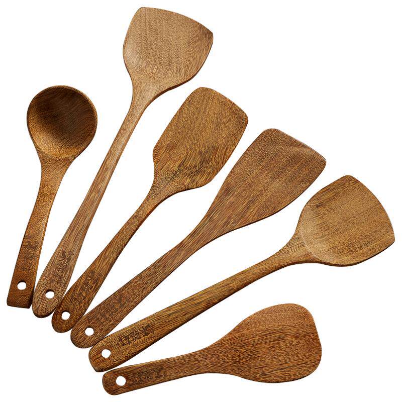 鸡翅木锅铲木铲无漆无蜡不粘锅家用长柄木质木铲木勺木头炒菜铲子