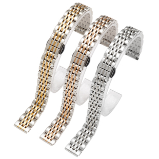 适配阿玛尼满天星手表带 AR11244/1926摩天轮玫瑰金精钢表带女14