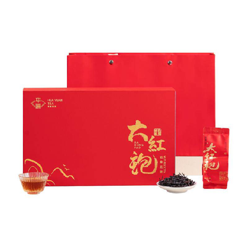华源武夷山特级大红袍礼盒装乌龙茶岩茶茶叶送礼送长辈自己喝
