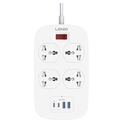 LDNIO跨境2Type-c口USB拖板HK澳门多功能插座插排插线板过载快充