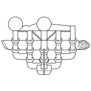 五踩品字科斗拱CAD-清式重翘平身科三视图及分件尺寸图cad动态块