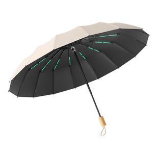 手动雨伞加大加厚加固叠抗风雨伞男学生上学专用遮阳伞女晴雨两用