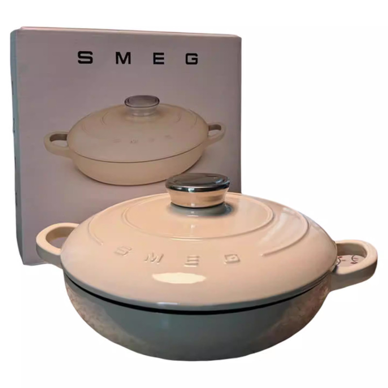 SMEG斯麦格珐琅不粘炖汤锅
