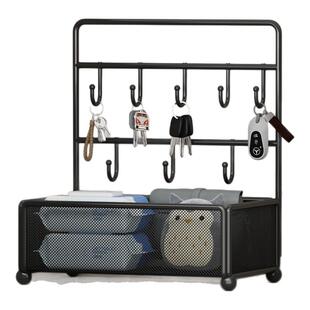 玄关钥匙收纳装饰盒摆件入户门口鞋柜上置物架桌面挂墙整理的神器