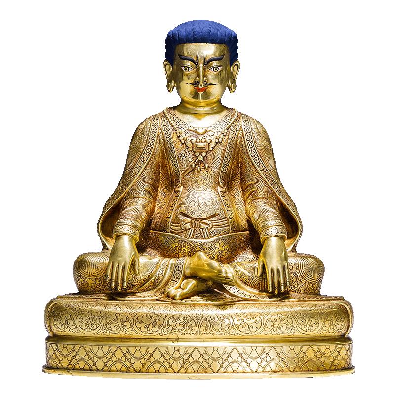 噶举师徒三尊铜像摆件