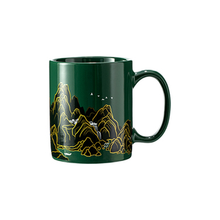 故宫淘宝｜千里江山变色马克杯文创温感杯子水杯新年生日礼物男生