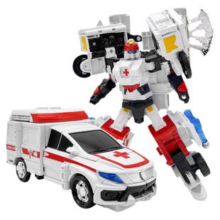 新款咖宝车神急救王力士重装归来变形救护汽车机器人卡宝男孩玩具