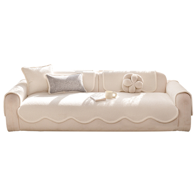 奶油风异形沙发垫四季通用