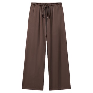 CryingCenter 液态垂感 超延展裤绳直筒滑滑裤 哭喊中心