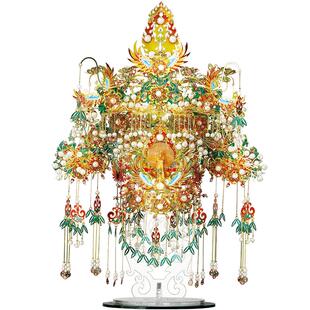 拼酷金翅鸟冠金属拼装模型十里红妆3d立体拼图 凤冠diy手工制作