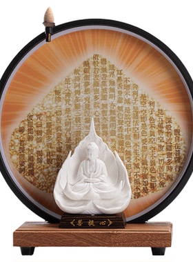 陶瓷供奉家用佛摆件大师收藏证书