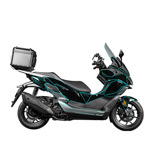 适用于25款钱江鸿350GS隐形车衣摩托车身改装件贴膜油箱贴纸配件