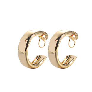 青春有你同款耳环安崎朋克风冷淡森系简约ins耳饰圆圈无耳洞耳夹