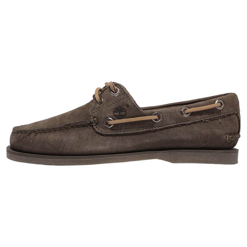 Timberland添柏岚男鞋户外手工缝制牛皮休闲两眼船鞋乐福鞋A4187