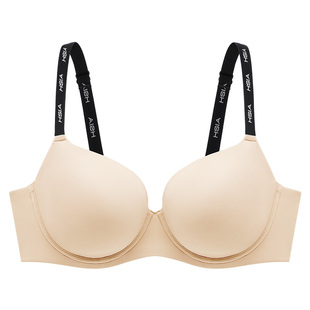 【小青提logo肩带版】遐圆润无痕可外露轻薄内衣女冬大胸显小文胸