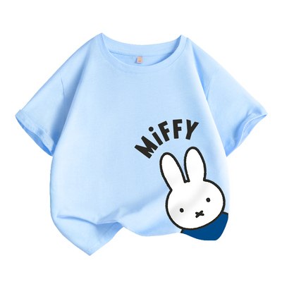 Miffy 米菲 儿童纯棉短袖卡通印花T恤 *3件（110-160cm） 多花色