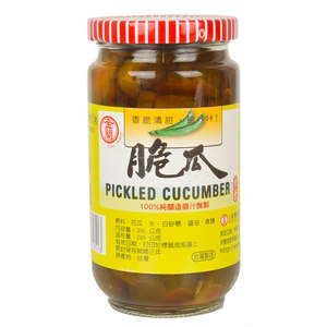 买1发4瓶台湾进口金兰脆瓜396gx4瓶腌制爽口黄瓜酱瓜脆黄瓜全素食