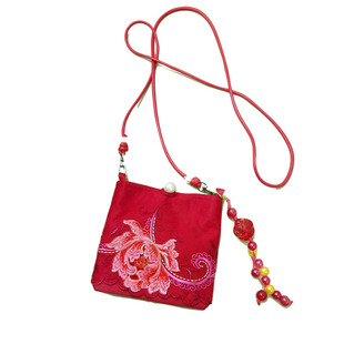 芬芳之品原创折叠手机用小包斜背方形迷你包女